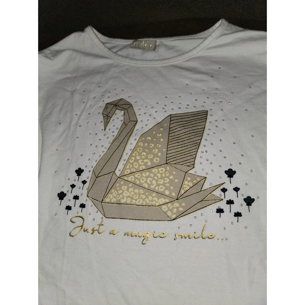 Milon swan just a magic‎ smile top and shorts size 10 outfit